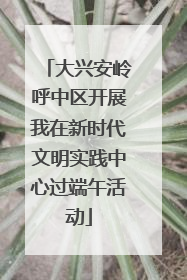 大兴安岭呼中区开展我在新时代文明实践中心过端午活动