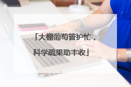 大棚葡萄管护忙，科学疏果助丰收