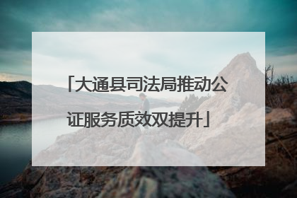 大通县司法局推动公证服务质效双提升
