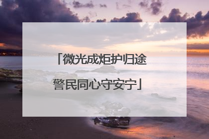 微光成炬护归途 警民同心守安宁