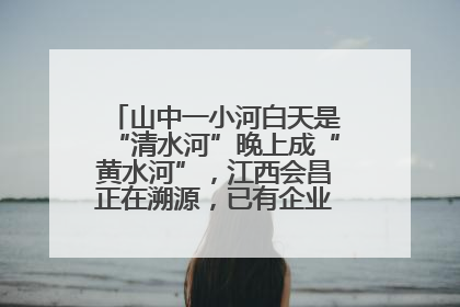 山中一小河白天是“清水河”晚上成“黄水河”，江西会昌正在溯源，已有企业被要求停工