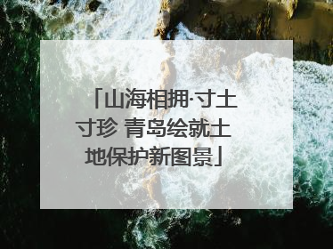 山海相拥·寸土寸珍 青岛绘就土地保护新图景