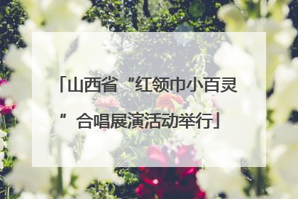 山西省“红领巾小百灵”合唱展演活动举行