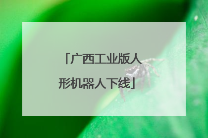 广西工业版人形机器人下线