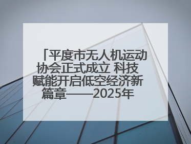 平度市无人机运动协会正式成立 科技赋能开启低空经济新篇章——2025年首届会员大会暨无人机应用发展论坛成功举办