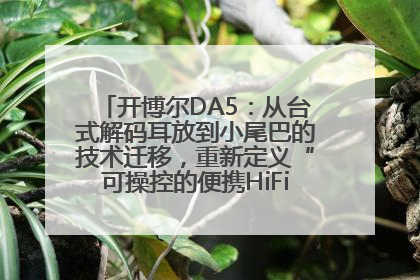 开博尔DA5：从台式解码耳放到小尾巴的技术迁移，重新定义“可操控的便携HiFi解码耳放”