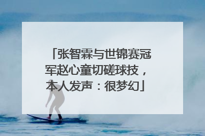 张智霖与世锦赛冠军赵心童切磋球技，本人发声：很梦幻