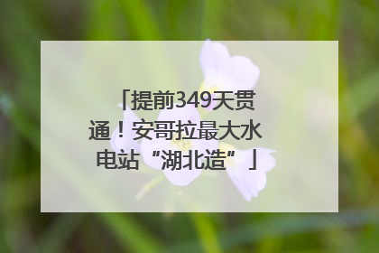 提前349天贯通！安哥拉最大水电站“湖北造”