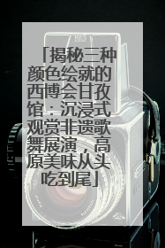 揭秘三种颜色绘就的西博会甘孜馆：沉浸式观赏非遗歌舞展演，高原美味从头吃到尾