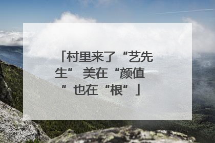 村里来了“艺先生” 美在“颜值”也在“根”