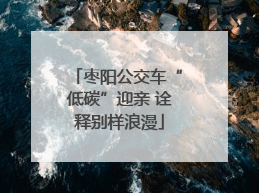 枣阳公交车“低碳”迎亲 诠释别样浪漫