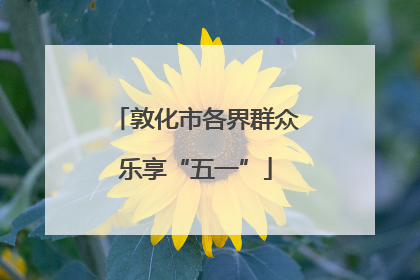 敦化市各界群众乐享“五一”