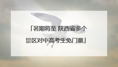 暑期将至 陕西省多个景区对中高考生免门票