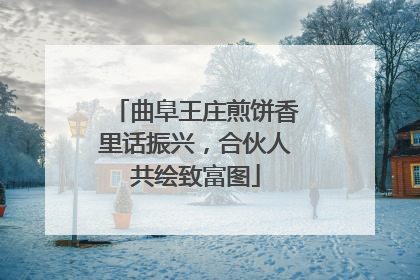 曲阜王庄煎饼香里话振兴，合伙人共绘致富图