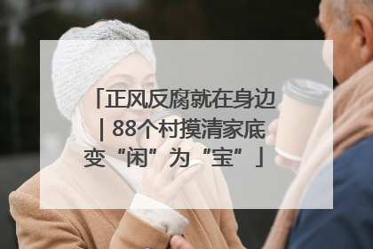 正风反腐就在身边｜88个村摸清家底变“闲”为“宝”