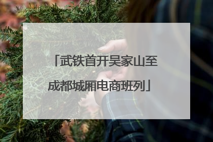 武铁首开吴家山至成都城厢电商班列