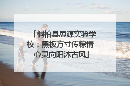 桐柏县思源实验学校：黑板方寸传粽情 心灵向阳沐古风