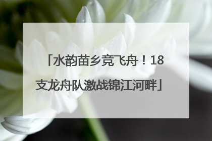 水韵苗乡竞飞舟！18支龙舟队激战锦江河畔