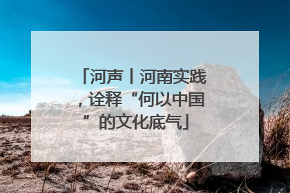 河声丨河南实践，诠释“何以中国”的文化底气