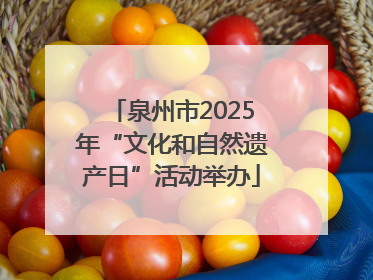泉州市2025年“文化和自然遗产日”活动举办