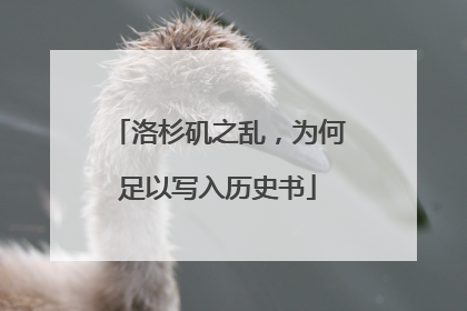 洛杉矶之乱，为何足以写入历史书