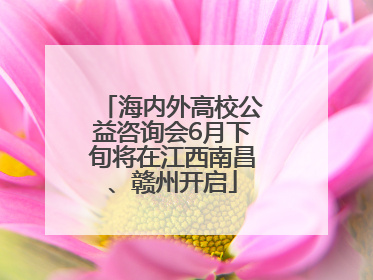 海内外高校公益咨询会6月下旬将在江西南昌、赣州开启