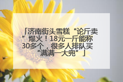 济南街头雪糕“论斤卖”爆火！18元一斤能称30多个，很多人排队买“满满一大兜”