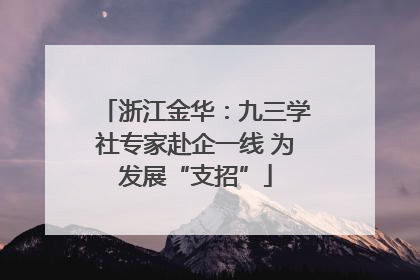 浙江金华：九三学社专家赴企一线 为发展“支招”