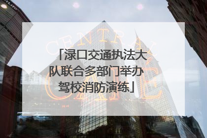 渌口交通执法大队联合多部门举办驾校消防演练