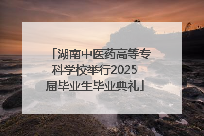 湖南中医药高等专科学校举行2025届毕业生毕业典礼