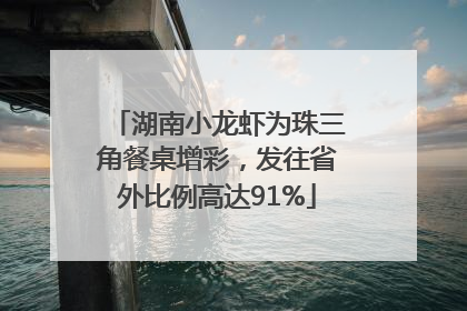 湖南小龙虾为珠三角餐桌增彩，发往省外比例高达91%