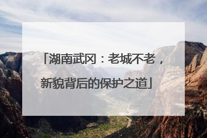 湖南武冈：老城不老，新貌背后的保护之道
