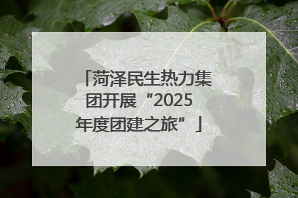 菏泽民生热力集团开展“2025年度团建之旅”