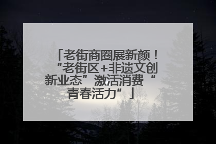 老街商圈展新颜！“老街区+非遗文创新业态”激活消费“青春活力”