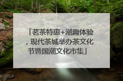 茗茶特惠+潮趣体验，现代茶城举办茶文化节暨国潮文化市集