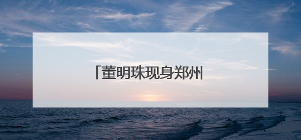 董明珠现身郑州 为了啥？干了啥？