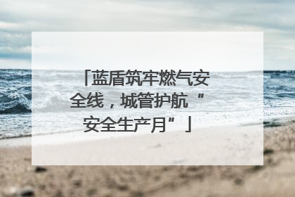 蓝盾筑牢燃气安全线，城管护航“安全生产月”