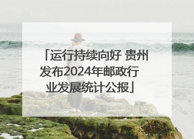 运行持续向好 贵州发布2024年邮政行业发展统计公报