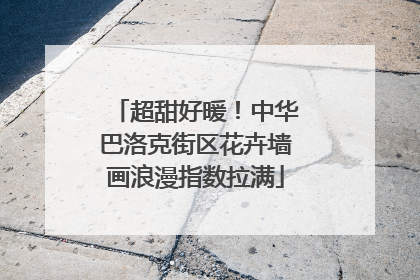 超甜好暖！中华巴洛克街区花卉墙画浪漫指数拉满