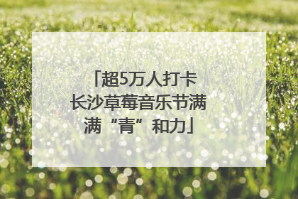 超5万人打卡 长沙草莓音乐节满满“青”和力