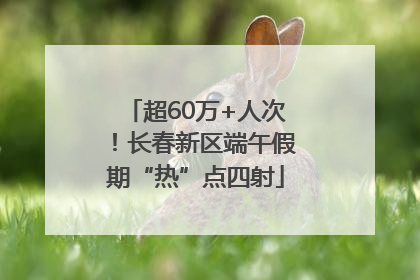 超60万+人次！长春新区端午假期“热”点四射