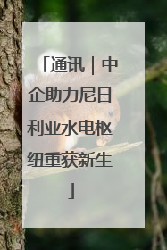 通讯｜中企助力尼日利亚水电枢纽重获新生