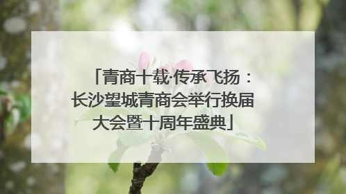青商十载·传承飞扬：长沙望城青商会举行换届大会暨十周年盛典
