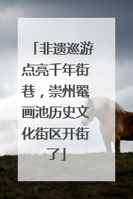 非遗巡游点亮千年街巷，崇州罨画池历史文化街区开街了