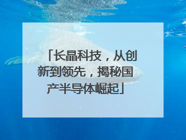 长晶科技，从创新到领先，揭秘国产半导体崛起