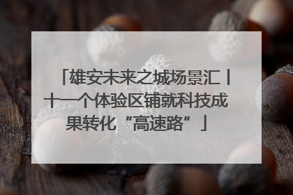 雄安未来之城场景汇丨十一个体验区铺就科技成果转化“高速路”