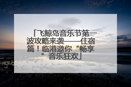飞鲸岛音乐节第一波攻略来袭——住宿篇！临港邀你“畅享”音乐狂欢