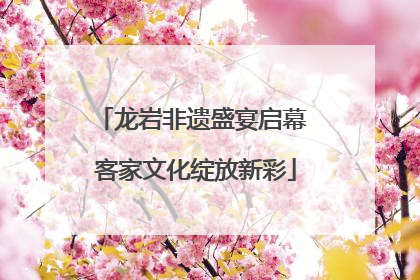 龙岩非遗盛宴启幕 客家文化绽放新彩
