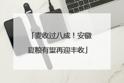 麦收过八成！安徽夏粮有望再迎丰收