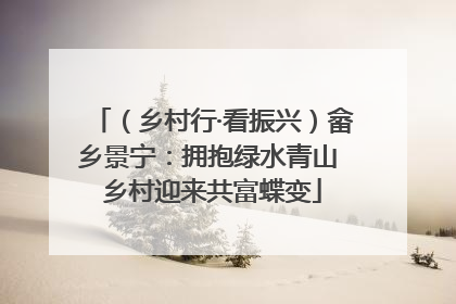 （乡村行·看振兴）畲乡景宁：拥抱绿水青山 乡村迎来共富蝶变